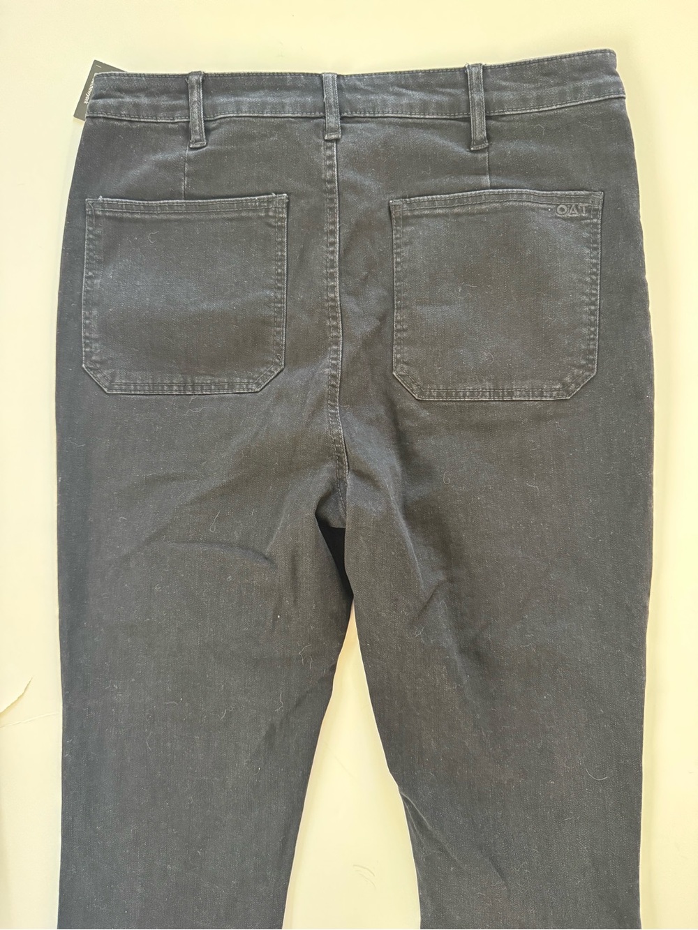 High-Rise Button-Fly Skinny Jeans in Washed Black - Picture 7 of 7
